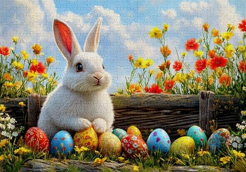 Puzzle 300 Teile Kaninchen Puzzle Erwachsene Anspruchsvol Impossible Rätsel Ostern 40x28cm DIY Kit Classic Holz Jigsaw für Erwachsene und Kinder ab 14 Jahren, Auch Geschenke für Frauen Männer C-690 Puzzle 300 Teile Kaninchen Puzzle Erwachsene Anspruchsvol Impossible Rätsel Ostern 40x28cm DIY Kit Classic Holz Jigsaw für Erwachsene und Kinder ab 14 Jahren, Auch Geschenke für Frauen Männer C-690 von Jaalinng