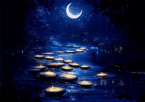 Puzzle 300 Teile Mond Puzzle Erwachsene Anspruchsvol Impossible Rätsel Kerze 40x28cm Diy Kit Classic Holz jigsaw für Erwachsene und Kinder ab 14 Jahren,Auch Verfügbar Geschenke für Frauen Männer C-947 Puzzle 300 Teile Mond Puzzle Erwachsene Anspruchsvol Impossible Rätsel Kerze 40x28cm Diy Kit Classic Holz jigsaw für Erwachsene und Kinder ab 14 Jahren,Auch Verfügbar Geschenke für Frauen Männer C-947 von Jaalinng