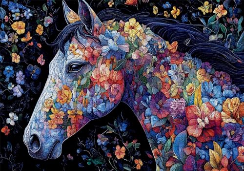 Puzzle 300 Teile Pferd Puzzle Erwachsene Anspruchsvol Impossible Rätsel Blumen 40x28cm DIY Classic Holz Jigsaw für Erwachsene und Kinder ab 14 Jahren, Verfügbar Als Geschenke für Frauen Männer C-661 Puzzle 300 Teile Pferd Puzzle Erwachsene Anspruchsvol Impossible Rätsel Blumen 40x28cm DIY Classic Holz Jigsaw für Erwachsene und Kinder ab 14 Jahren, Verfügbar Als Geschenke für Frauen Männer C-661 von Jaalinng