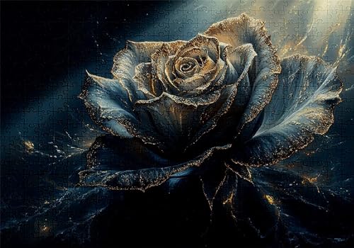 Puzzle 300 Teile Rose Puzzle Erwachsene Anspruchsvol Impossible Rätsel Blumen 40x28cm Diy Kit Classic Holz jigsaw für Erwachsene und Kinder ab 14 Jahren,Verfügbar Als Geschenke für Frauen Männer C-539 von Jaalinng
