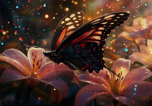 Puzzle 300 Teile Schmetterling Puzzle Erwachsene Anspruchsvol Impossible Rätsel Lilie 40x28cm DIY Kit Classic Holz Jigsaw für Erwachsene und Kinder ab 14 Jahren, Auch Geschenke für Frauen Männer C-99 Puzzle 300 Teile Schmetterling Puzzle Erwachsene Anspruchsvol Impossible Rätsel Lilie 40x28cm DIY Kit Classic Holz Jigsaw für Erwachsene und Kinder ab 14 Jahren, Auch Geschenke für Frauen Männer C-99 von Jaalinng