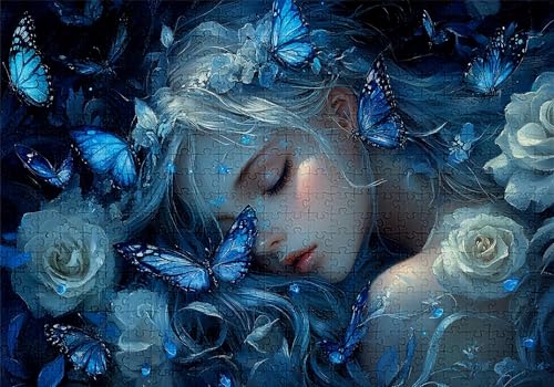 Puzzle 300 Teile Schmetterling Puzzle Erwachsene Anspruchsvol Impossible Rätsel Mädchen 40x28cm DIY Classic Holz Jigsaw für Erwachsene und Kinder ab 14 Jahren, Auch Geschenke für Frauen Männer C-105 von Jaalinng