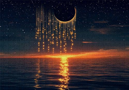 Puzzle 300 Teile Sonnenuntergang Puzzle Erwachsene Anspruchsvol Impossible Rätsel Landschaft 40x28cm DIY Classic Holz Jigsaw für Erwachsene und Kinder ab 14 Jahren, Auch Geschenke Frauen Männer C-737 von Jaalinng