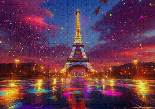 Puzzle 300 Teile Stadt Puzzle Erwachsene Anspruchsvol Impossible Rätsel Landschaft 40x28cm DIY Kit Classic Holz Jigsaw für Erwachsene und Kinder ab 14 Jahren, Auch Geschenke für Frauen Männer C-910 von Jaalinng