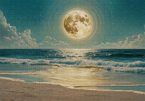 Puzzle 300 Teile Strand Puzzle Erwachsene Anspruchsvol Impossible Rätsel Mond 40x28cm Diy Kit Classic Holz jigsaw für Erwachsene und Kinder ab 14 Jahren,Verfügbar Als Geschenke für Frauen Männer C-889 Puzzle 300 Teile Strand Puzzle Erwachsene Anspruchsvol Impossible Rätsel Mond 40x28cm Diy Kit Classic Holz jigsaw für Erwachsene und Kinder ab 14 Jahren,Verfügbar Als Geschenke für Frauen Männer C-889 von Jaalinng