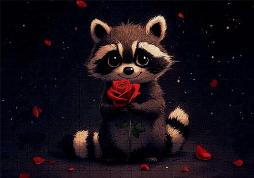 Puzzle 300 Teile Waschbär Puzzle Erwachsene Anspruchsvol Impossible Rätsel Rose 40x28cm DIY Classic Holz Jigsaw für Erwachsene und Kinder ab 14 Jahren, Verfügbar Als Geschenke für Frauen Männer C-94 Puzzle 300 Teile Waschbär Puzzle Erwachsene Anspruchsvol Impossible Rätsel Rose 40x28cm DIY Classic Holz Jigsaw für Erwachsene und Kinder ab 14 Jahren, Verfügbar Als Geschenke für Frauen Männer C-94 von Jaalinng