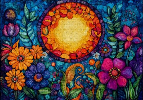 Puzzle 3000 Teile Abstrakt Puzzle Erwachsene Anspruchsvol Impossible Rätsel Blumen 122x81cm DIY Kit Classic Holz Jigsaw für Erwachsene und Kinder ab 14 Jahren, Auch Geschenke für Frauen Männer C-851 von Jaalinng