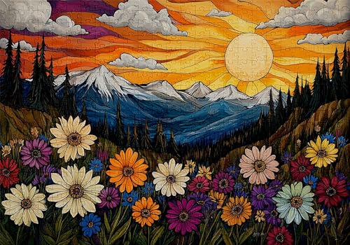 Puzzle 3000 Teile Abstrakt Puzzle Erwachsene Anspruchsvol Impossible Rätsel Gänseblümchen 122x81cm DIY Classic Holz Jigsaw für Erwachsene und Kinder ab 14 Jahren, Auch Geschenke Frauen Männer C-698 von Jaalinng