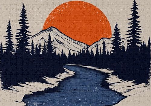 Puzzle 3000 Teile Berg Puzzle Erwachsene Anspruchsvol Impossible Rätsel Mond 122x81cm Diy Kit Classic Holz jigsaw für Erwachsene und Kinder ab 14 Jahren,Auch Verfügbar Geschenke für Frauen Männer C-87 von Jaalinng