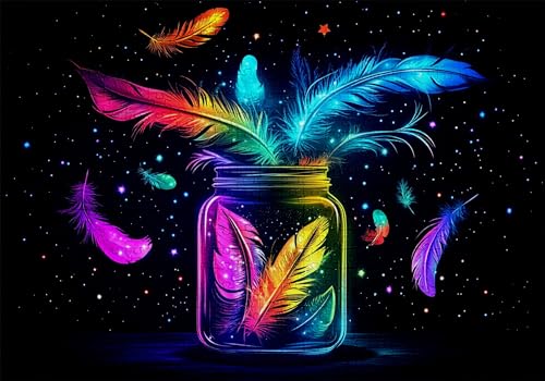 Puzzle 3000 Teile Feder Puzzle Erwachsene Anspruchsvol Impossible Rätsel Flasche 122x81cm Diy Kit Classic Holz jigsaw für Erwachsene und Kinder ab 14 Jahren, Auch Als Geschenke für Frauen Männer C-930 von Jaalinng