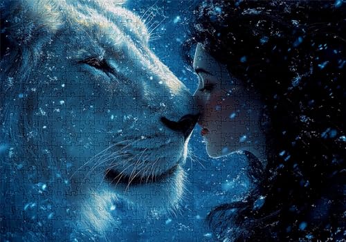 Puzzle 3000 Teile Frau Puzzle Erwachsene Anspruchsvol Impossible Rätsel Löwe 122x81cm Diy Kit Classic Holz jigsaw für Erwachsene und Kinder ab 14 Jahren,Verfügbar Als Geschenke für Frauen Männer C-348 von Jaalinng