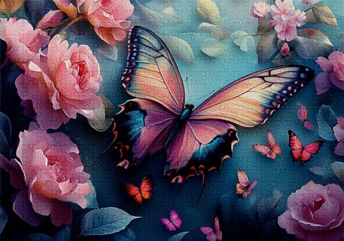 Puzzle 3000 Teile Schmetterling Puzzle Erwachsene Anspruchsvol Impossible Rätsel Blumen 122x81cm DIY Classic Holz Jigsaw für Erwachsene und Kinder ab 14 Jahren, Auch Geschenke für Frauen Männer C-16 Puzzle 3000 Teile Schmetterling Puzzle Erwachsene Anspruchsvol Impossible Rätsel Blumen 122x81cm DIY Classic Holz Jigsaw für Erwachsene und Kinder ab 14 Jahren, Auch Geschenke für Frauen Männer C-16 von Jaalinng
