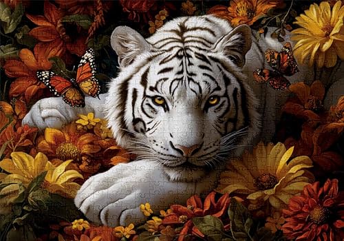 Puzzle 3000 Teile Tiger Puzzle Erwachsene Anspruchsvol Impossible Rätsel Schmetterling 122x81cm DIY Classic Holz Jigsaw für Erwachsene und Kinder ab 14 Jahren, Auch Geschenke für Frauen Männer C-589 Puzzle 3000 Teile Tiger Puzzle Erwachsene Anspruchsvol Impossible Rätsel Schmetterling 122x81cm DIY Classic Holz Jigsaw für Erwachsene und Kinder ab 14 Jahren, Auch Geschenke für Frauen Männer C-589 von Jaalinng