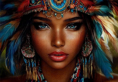 Puzzle 4000 Teile Afrika Puzzle Erwachsene Anspruchsvol Impossible Rätsel Frau 141x87cm DIY Classic Holz Jigsaw für Erwachsene und Kinder ab 14 Jahren, Verfügbar Als Geschenke für Frauen Männer C-626 von Jaalinng
