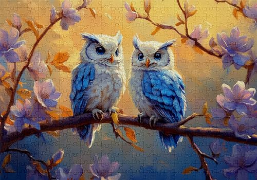 Puzzle 4000 Teile Eule Puzzle Erwachsene Anspruchsvol Impossible Rätsel Baum 141x87cm Diy Kit Classic Holz jigsaw für Erwachsene und Kinder ab 14 Jahren,Verfügbar Als Geschenke für Frauen Männer C-293 von Jaalinng