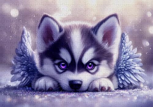 Puzzle 4000 Teile Hund Puzzle Erwachsene Anspruchsvol Impossible Rätsel Niedlich 141x87cm Diy Kit Classic Holz jigsaw für Erwachsene und Kinder ab 14 Jahren, Auch Als Geschenke für Frauen Männer C-404 von Jaalinng