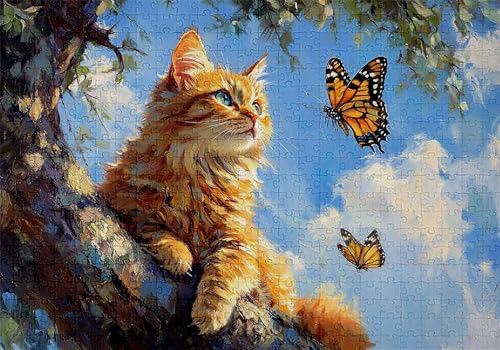 Puzzle 4000 Teile Katze Puzzle Erwachsene Anspruchsvol Impossible Rätsel Schmetterling 141x87cm DIY Classic Holz Jigsaw für Erwachsene und Kinder ab 14 Jahren, Auch Geschenke für Frauen Männer C-369 Puzzle 4000 Teile Katze Puzzle Erwachsene Anspruchsvol Impossible Rätsel Schmetterling 141x87cm DIY Classic Holz Jigsaw für Erwachsene und Kinder ab 14 Jahren, Auch Geschenke für Frauen Männer C-369 von Jaalinng