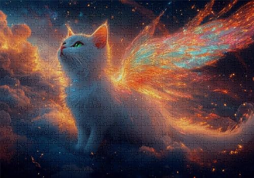 Puzzle 4000 Teile Katze Puzzle Erwachsene Anspruchsvol Impossible Rätsel Tier 141x87cm Diy Kit Classic Holz jigsaw für Erwachsene und Kinder ab 14 Jahren,Verfügbar Als Geschenke für Frauen Männer C-10 von Jaalinng