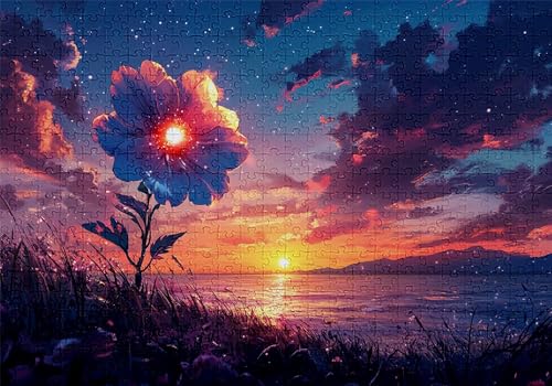 Puzzle 4000 Teile Strand Puzzle Erwachsene Anspruchsvol Impossible Rätsel Blumen 141x87cm Diy Classic Holz jigsaw für Erwachsene und Kinder ab 14 Jahren, Verfügbar Als Geschenke für Frauen Männer C-41 von Jaalinng