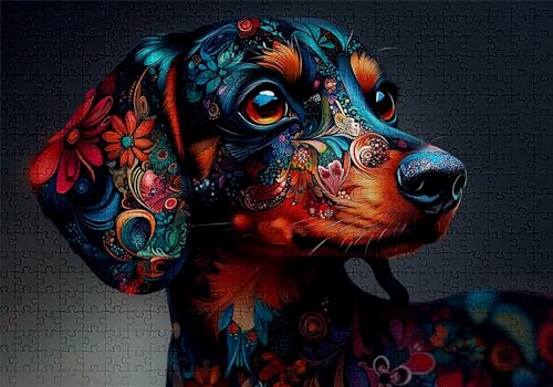 Puzzle 4000 Teile Tier Puzzle Erwachsene Anspruchsvol Impossible Rätsel Hund 141x87cm Diy Kit Classic Holz jigsaw für Erwachsene und Kinder ab 14 Jahren,Verfügbar Als Geschenke für Frauen Männer C-578 von Jaalinng