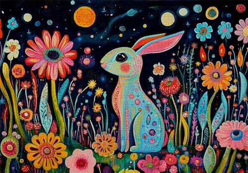 Puzzle 500 Teile Abstrakt Puzzle Erwachsene Anspruchsvol Impossible Rätsel Kaninchen 52x38cm DIY Kit Classic Holz Jigsaw für Erwachsene und Kinder ab 14 Jahren, Auch Geschenke für Frauen Männer C-376 Puzzle 500 Teile Abstrakt Puzzle Erwachsene Anspruchsvol Impossible Rätsel Kaninchen 52x38cm DIY Kit Classic Holz Jigsaw für Erwachsene und Kinder ab 14 Jahren, Auch Geschenke für Frauen Männer C-376 von Jaalinng