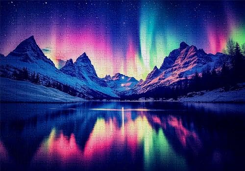 Puzzle 500 Teile Aurora Puzzle Erwachsene Anspruchsvol Impossible Rätsel See 52x38cm Diy Kit Classic Holz jigsaw für Erwachsene und Kinder ab 14 Jahren,Auch Verfügbar Geschenke für Frauen Männer C-363 Puzzle 500 Teile Aurora Puzzle Erwachsene Anspruchsvol Impossible Rätsel See 52x38cm Diy Kit Classic Holz jigsaw für Erwachsene und Kinder ab 14 Jahren,Auch Verfügbar Geschenke für Frauen Männer C-363 von Jaalinng