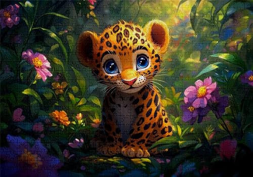 Puzzle 500 Teile Blumen Puzzle Erwachsene Anspruchsvol Impossible Rätsel Leopard 52x38cm Diy Classic Holz jigsaw für Erwachsene und Kinder ab 14 Jahren, Verfügbar Als Geschenke für Frauen Männer C-306 Puzzle 500 Teile Blumen Puzzle Erwachsene Anspruchsvol Impossible Rätsel Leopard 52x38cm Diy Classic Holz jigsaw für Erwachsene und Kinder ab 14 Jahren, Verfügbar Als Geschenke für Frauen Männer C-306 von Jaalinng