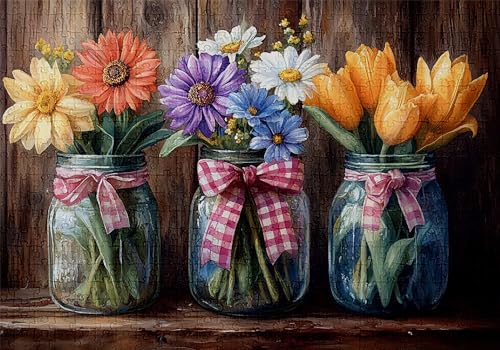 Puzzle 500 Teile Blumen Puzzle Erwachsene Anspruchsvol Impossible Rätsel Vase 52x38cm Diy Kit Classic Holz jigsaw für Erwachsene und Kinder ab 14 Jahren,Verfügbar Als Geschenke für Frauen Männer C-102 Puzzle 500 Teile Blumen Puzzle Erwachsene Anspruchsvol Impossible Rätsel Vase 52x38cm Diy Kit Classic Holz jigsaw für Erwachsene und Kinder ab 14 Jahren,Verfügbar Als Geschenke für Frauen Männer C-102 von Jaalinng