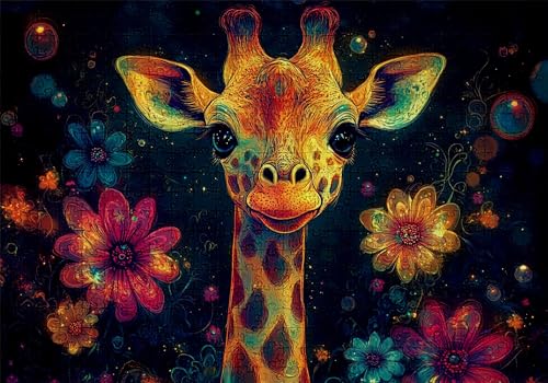 Puzzle 500 Teile Giraffe Puzzle Erwachsene Anspruchsvol Impossible Rätsel Blumen 52x38cm Diy Classic Holz jigsaw für Erwachsene und Kinder ab 14 Jahren, Verfügbar Als Geschenke für Frauen Männer C-419 Puzzle 500 Teile Giraffe Puzzle Erwachsene Anspruchsvol Impossible Rätsel Blumen 52x38cm Diy Classic Holz jigsaw für Erwachsene und Kinder ab 14 Jahren, Verfügbar Als Geschenke für Frauen Männer C-419 von Jaalinng