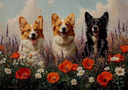 Puzzle 500 Teile Hund Puzzle Erwachsene Anspruchsvol Impossible Rätsel Blumen 52x38cm Diy Kit Classic Holz jigsaw für Erwachsene und Kinder ab 14 Jahren,Verfügbar Als Geschenke für Frauen Männer C-989 Puzzle 500 Teile Hund Puzzle Erwachsene Anspruchsvol Impossible Rätsel Blumen 52x38cm Diy Kit Classic Holz jigsaw für Erwachsene und Kinder ab 14 Jahren,Verfügbar Als Geschenke für Frauen Männer C-989 von Jaalinng