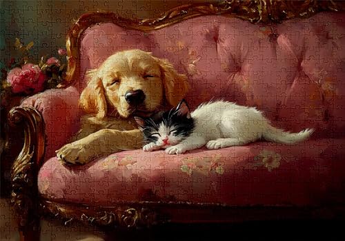 Puzzle 500 Teile Katze Puzzle Erwachsene Anspruchsvol Impossible Rätsel Hund 52x38cm Diy Kit Classic Holz jigsaw für Erwachsene und Kinder ab 14 Jahren,Auch Verfügbar Geschenke für Frauen Männer C-152 Puzzle 500 Teile Katze Puzzle Erwachsene Anspruchsvol Impossible Rätsel Hund 52x38cm Diy Kit Classic Holz jigsaw für Erwachsene und Kinder ab 14 Jahren,Auch Verfügbar Geschenke für Frauen Männer C-152 von Jaalinng