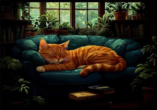 Puzzle 500 Teile Katze Puzzle Erwachsene Anspruchsvol Impossible Rätsel Tier 52x38cm Diy Kit Classic Holz jigsaw für Erwachsene und Kinder ab 14 Jahren,Auch Verfügbar Geschenke für Frauen Männer C-397 Puzzle 500 Teile Katze Puzzle Erwachsene Anspruchsvol Impossible Rätsel Tier 52x38cm Diy Kit Classic Holz jigsaw für Erwachsene und Kinder ab 14 Jahren,Auch Verfügbar Geschenke für Frauen Männer C-397 von Jaalinng