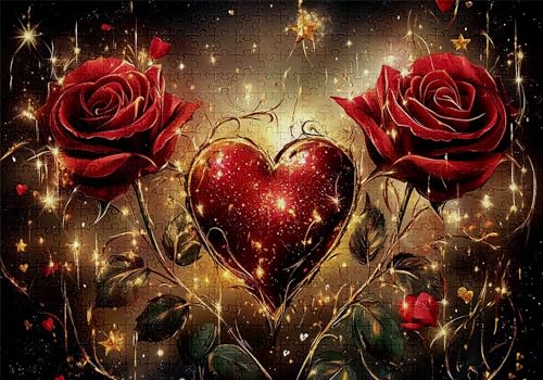 Puzzle 500 Teile Liebe Puzzle Erwachsene Anspruchsvol Impossible Rätsel Rose 52x38cm Diy Kit Classic Holz jigsaw für Erwachsene und Kinder ab 14 Jahren,Auch Verfügbar Geschenke für Frauen Männer C-921 Puzzle 500 Teile Liebe Puzzle Erwachsene Anspruchsvol Impossible Rätsel Rose 52x38cm Diy Kit Classic Holz jigsaw für Erwachsene und Kinder ab 14 Jahren,Auch Verfügbar Geschenke für Frauen Männer C-921 von Jaalinng
