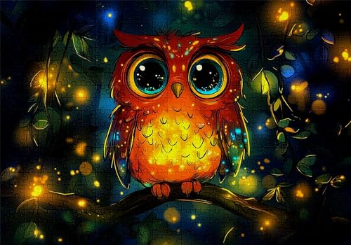 Puzzle 500 Teile Niedlich Puzzle Erwachsene Anspruchsvol Impossible Rätsel Eule 52x38cm DIY Classic Holz Jigsaw für Erwachsene und Kinder ab 14 Jahren, Verfügbar Als Geschenke für Frauen Männer C-367 Puzzle 500 Teile Niedlich Puzzle Erwachsene Anspruchsvol Impossible Rätsel Eule 52x38cm DIY Classic Holz Jigsaw für Erwachsene und Kinder ab 14 Jahren, Verfügbar Als Geschenke für Frauen Männer C-367 von Jaalinng