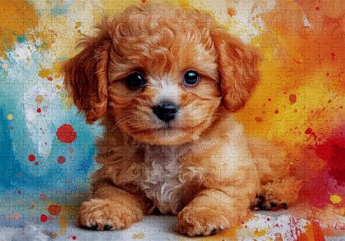 Puzzle 500 Teile Niedlich Puzzle Erwachsene Anspruchsvol Impossible Rätsel Hund 52x38cm DIY Classic Holz Jigsaw für Erwachsene und Kinder ab 14 Jahren, Verfügbar Als Geschenke für Frauen Männer C-682 Puzzle 500 Teile Niedlich Puzzle Erwachsene Anspruchsvol Impossible Rätsel Hund 52x38cm DIY Classic Holz Jigsaw für Erwachsene und Kinder ab 14 Jahren, Verfügbar Als Geschenke für Frauen Männer C-682 von Jaalinng