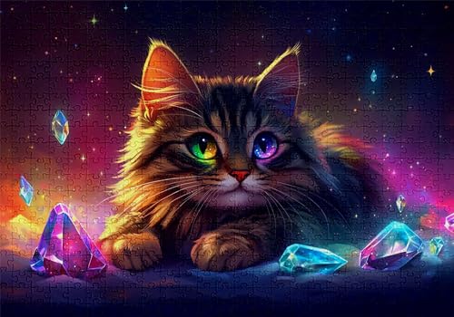 Puzzle 500 Teile Niedlich Puzzle Erwachsene Anspruchsvol Impossible Rätsel Katze 52x38cm Diy Classic Holz jigsaw für Erwachsene und Kinder ab 14 Jahren, Verfügbar Als Geschenke für Frauen Männer C-959 Puzzle 500 Teile Niedlich Puzzle Erwachsene Anspruchsvol Impossible Rätsel Katze 52x38cm Diy Classic Holz jigsaw für Erwachsene und Kinder ab 14 Jahren, Verfügbar Als Geschenke für Frauen Männer C-959 von Jaalinng
