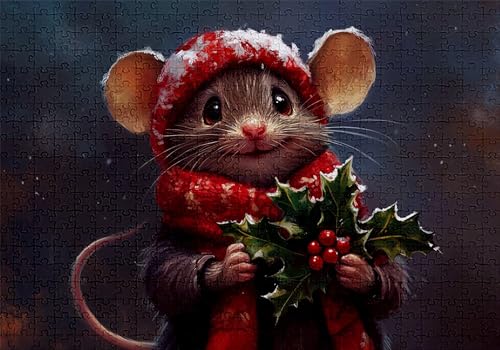 Puzzle 500 Teile Niedlich Puzzle Erwachsene Anspruchsvol Impossible Rätsel Maus 52x38cm DIY Classic Holz Jigsaw für Erwachsene und Kinder ab 14 Jahren, Verfügbar Als Geschenke für Frauen Männer C-605 Puzzle 500 Teile Niedlich Puzzle Erwachsene Anspruchsvol Impossible Rätsel Maus 52x38cm DIY Classic Holz Jigsaw für Erwachsene und Kinder ab 14 Jahren, Verfügbar Als Geschenke für Frauen Männer C-605 von Jaalinng