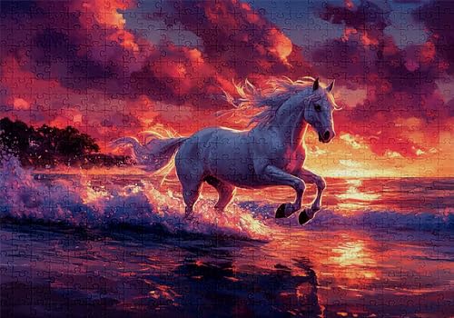 Puzzle 500 Teile Pferd Puzzle Erwachsene Anspruchsvol Impossible Rätsel Strand 52x38cm DIY Classic Holz Jigsaw für Erwachsene und Kinder ab 14 Jahren, Verfügbar Als Geschenke für Frauen Männer C-844 Puzzle 500 Teile Pferd Puzzle Erwachsene Anspruchsvol Impossible Rätsel Strand 52x38cm DIY Classic Holz Jigsaw für Erwachsene und Kinder ab 14 Jahren, Verfügbar Als Geschenke für Frauen Männer C-844 von Jaalinng