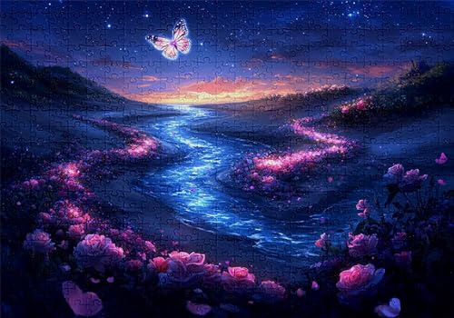 Puzzle 500 Teile Rose Puzzle Erwachsene Anspruchsvol Impossible Rätsel Schmetterling 52x38cm DIY Kit Classic Holz Jigsaw für Erwachsene und Kinder ab 14 Jahren, Auch Geschenke für Frauen Männer C-464 Puzzle 500 Teile Rose Puzzle Erwachsene Anspruchsvol Impossible Rätsel Schmetterling 52x38cm DIY Kit Classic Holz Jigsaw für Erwachsene und Kinder ab 14 Jahren, Auch Geschenke für Frauen Männer C-464 von Jaalinng