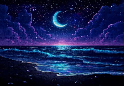 Puzzle 500 Teile Strand Puzzle Erwachsene Anspruchsvol Impossible Rätsel Mond 52x38cm Diy Kit Classic Holz jigsaw für Erwachsene und Kinder ab 14 Jahren,Verfügbar Als Geschenke für Frauen Männer C-876 Puzzle 500 Teile Strand Puzzle Erwachsene Anspruchsvol Impossible Rätsel Mond 52x38cm Diy Kit Classic Holz jigsaw für Erwachsene und Kinder ab 14 Jahren,Verfügbar Als Geschenke für Frauen Männer C-876 von Jaalinng