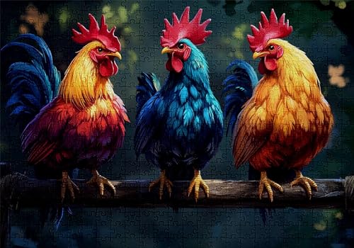 Puzzle 500 Teile Tier Puzzle Erwachsene Anspruchsvol Impossible Rätsel Huhn 52x38cm Diy Kit Classic Holz jigsaw für Erwachsene und Kinder ab 14 Jahren, Auch Verfügbar Geschenke für Frauen Männer C-739 Puzzle 500 Teile Tier Puzzle Erwachsene Anspruchsvol Impossible Rätsel Huhn 52x38cm Diy Kit Classic Holz jigsaw für Erwachsene und Kinder ab 14 Jahren, Auch Verfügbar Geschenke für Frauen Männer C-739 von Jaalinng