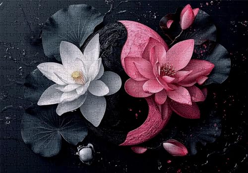 Puzzle 5000 Teile Abstrakt Puzzle Erwachsene Anspruchsvol Impossible Rätsel Lotus 156x105cm DIY Kit Classic Holz Jigsaw für Erwachsene und Kinder ab 14 Jahren, Auch Geschenke für Frauen Männer C-506 von Jaalinng