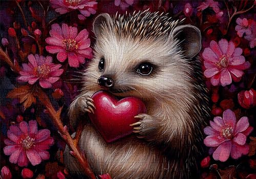 Puzzle 5000 Teile Igel Puzzle Erwachsene Anspruchsvol Impossible Rätsel Gänseblümchen 156x105cm DIY Classic Holz Jigsaw für Erwachsene und Kinder ab 14 Jahren, Auch Geschenke für Frauen Männer C-680 von Jaalinng