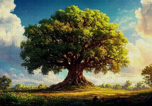 Puzzle 5000 Teile Landschaft Puzzle Erwachsene Anspruchsvol Impossible Rätsel Baum 156x105cm DIY Kit Classic Holz Jigsaw für Erwachsene und Kinder ab 14 Jahren, Auch Geschenke für Frauen Männer C-280 von Jaalinng