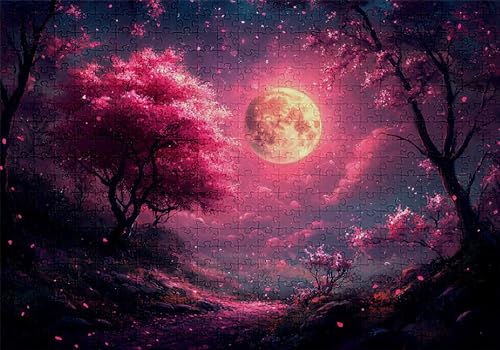 Puzzle 5000 Teile Mond Puzzle Erwachsene Anspruchsvol Impossible Rätsel Baum 156x105cm DIY Classic Holz Jigsaw für Erwachsene und Kinder ab 14 Jahren, Verfügbar Als Geschenke für Frauen Männer C-274 von Jaalinng