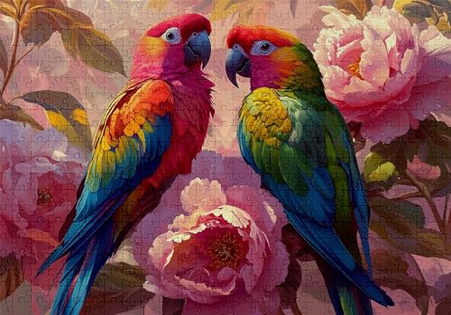 Puzzle 5000 Teile Papagei Puzzle Erwachsene Anspruchsvol Impossible Rätsel Vogel 156x105cm DIY Kit Classic Holz Jigsaw für Erwachsene und Kinder ab 14 Jahren, Auch Geschenke für Frauen Männer C-227 von Jaalinng