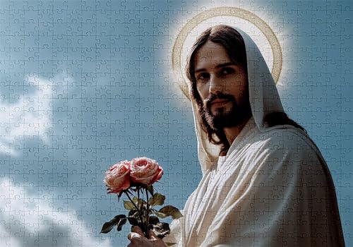 Puzzle 5000 Teile Religion Puzzle Erwachsene Anspruchsvol Impossible Rätsel Mann 156x105cm DIY Kit Classic Holz Jigsaw für Erwachsene und Kinder ab 14 Jahren, Auch Geschenke für Frauen Männer C-700 von Jaalinng