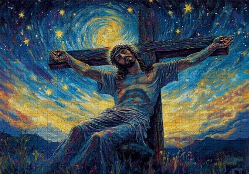 Puzzle 5000 Teile Religion Puzzle Erwachsene Anspruchsvol Impossible Rätsel Mann 156x105cm DIY Kit Classic Holz Jigsaw für Erwachsene und Kinder ab 14 Jahren, Auch Geschenke für Frauen Männer C-1010 von Jaalinng