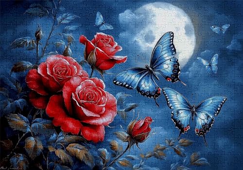Puzzle 5000 Teile Rose Puzzle Erwachsene Anspruchsvol Impossible Rätsel Schmetterling 156x105cm DIY Classic Holz Jigsaw für Erwachsene und Kinder ab 14 Jahren, Auch Geschenke für Frauen Männer C-953 Puzzle 5000 Teile Rose Puzzle Erwachsene Anspruchsvol Impossible Rätsel Schmetterling 156x105cm DIY Classic Holz Jigsaw für Erwachsene und Kinder ab 14 Jahren, Auch Geschenke für Frauen Männer C-953 von Jaalinng