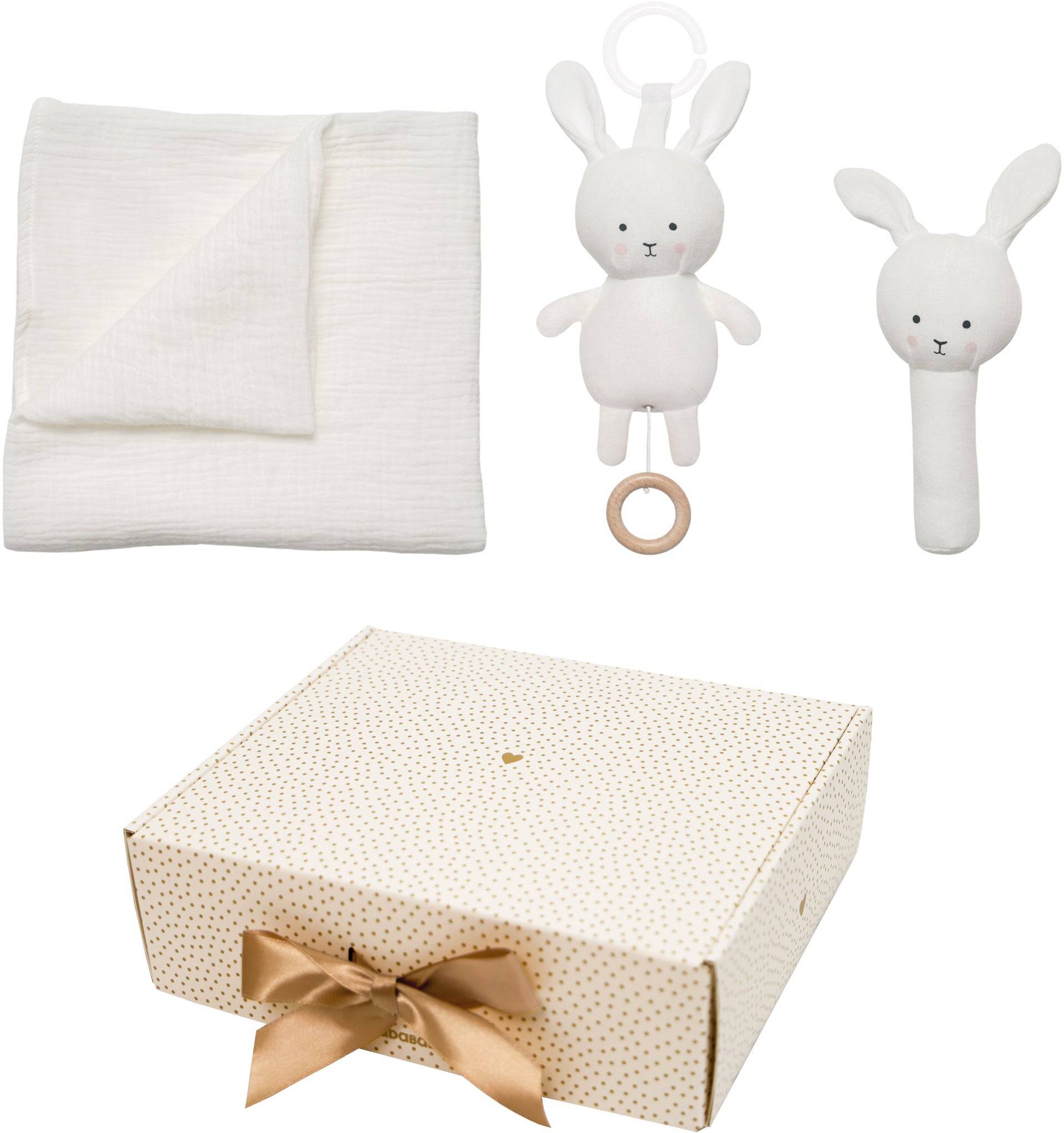 Jabadabado Bunny Decke Geschenkset, Weiß Jabadabado Bunny Decke Geschenkset, Weiß von Jabadabado